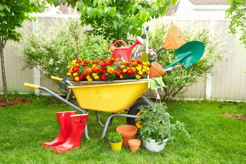 Seasonal garden planning with different plants in Yeading